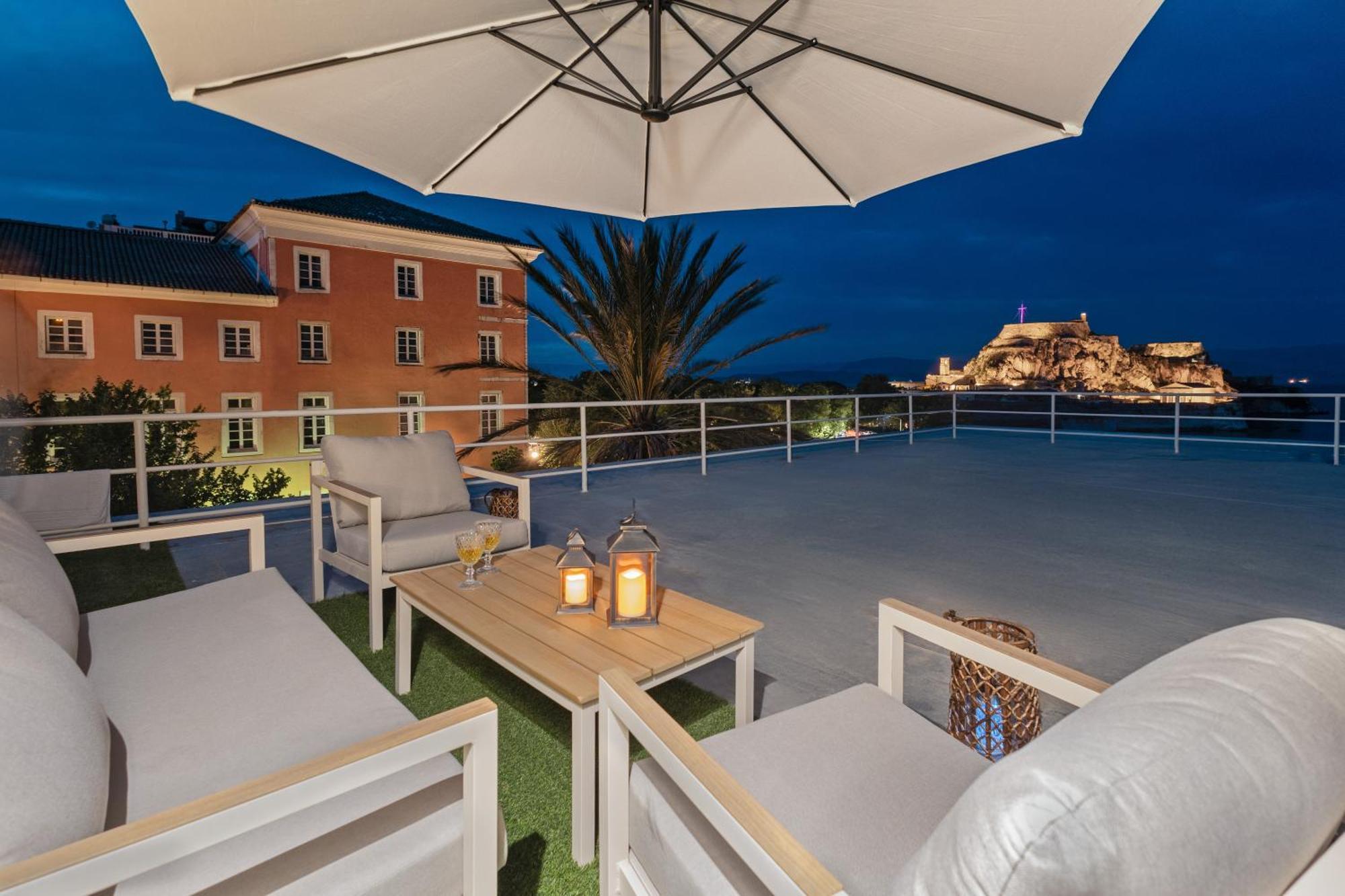 Old Fortress View Roof Top Apartment By Konnect Corfu  Luaran gambar